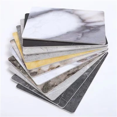 Segondè Kalite Briyan Uv Marble Fèy